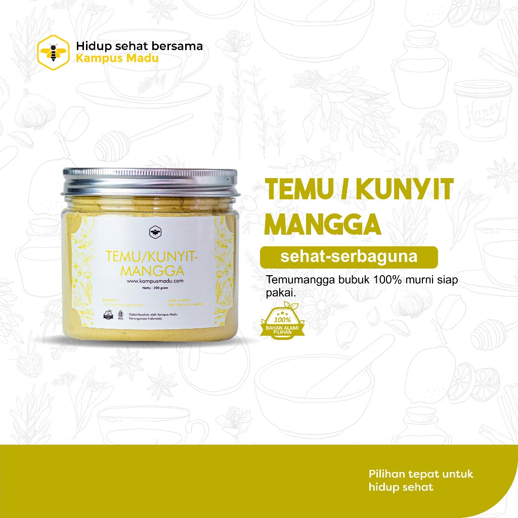 

Temulawak Mangga bubuk 200gr/ Curcuma amada