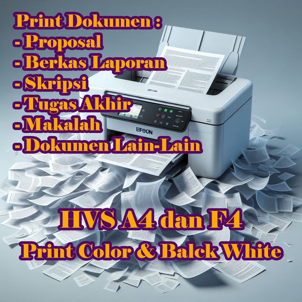 

Jasa Print Dokumen Hitam Putih dan Warna