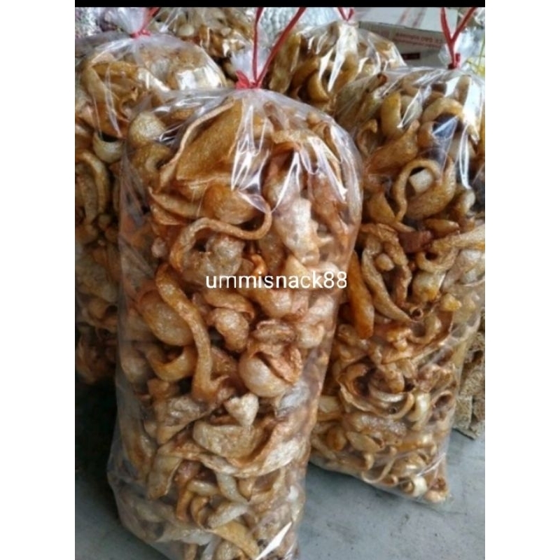 

PROMO!! Kerupuk Kulit kebo Asli 1kg/ Krupuk Kulit kebo enak renyah gurih