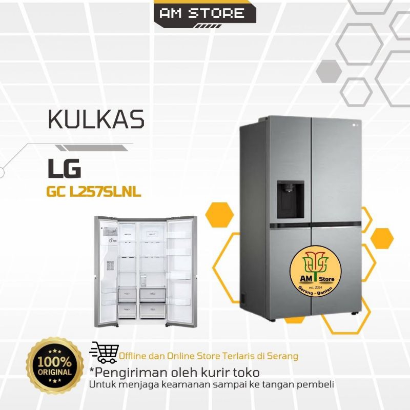 Kulkas Side by Side LG GC L257SLNL