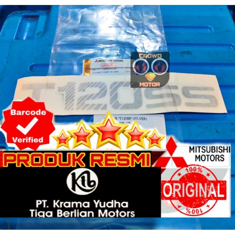 Stiker T120SS Sticker T120SS T120 SS SILVER ORI MITSUBISHI KTB 100%