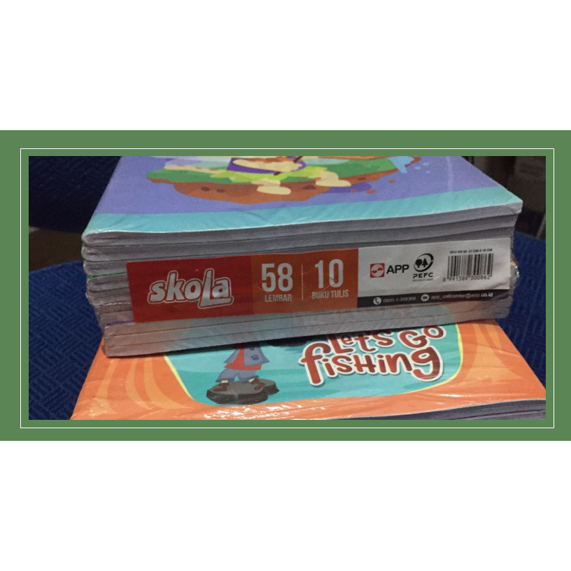 

Buku Tulis 58 lembar Merk Skola dari Sinar Dunia [10 buku]