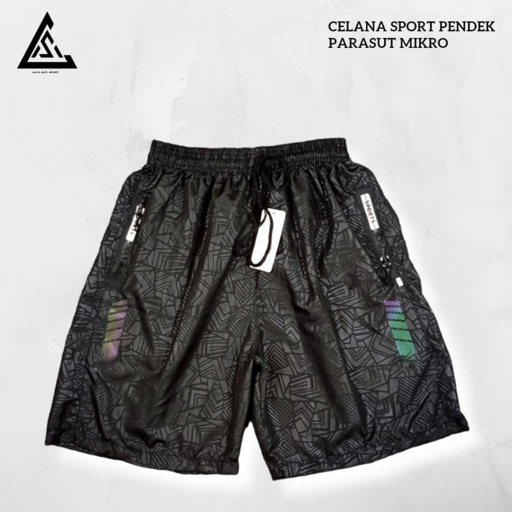 Celana Pendek Running Lari / Celana Olahraga Parasut Mikro Waterproof logo UA / Celana Parasut / Cel