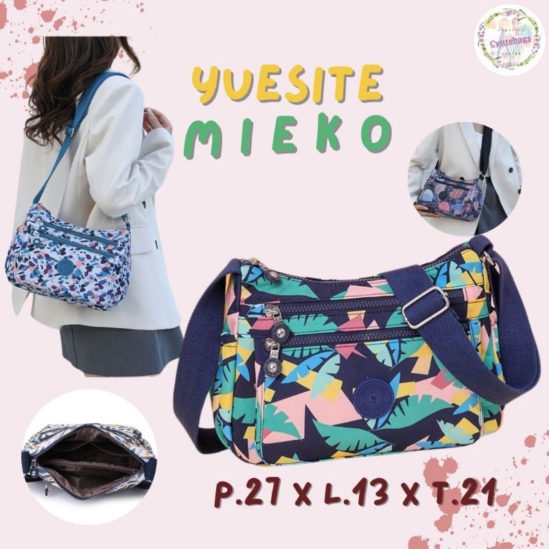 TAS SELEMPANG WANITA YUESITE MIEKO MEDIUM CROSSBODY WATERPROOF IMPORT CYUTEBAGS
