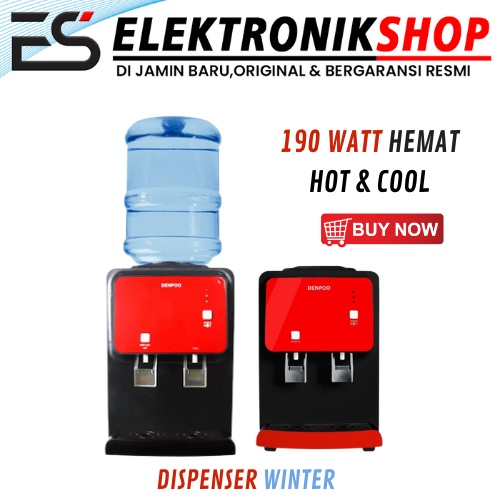 Dispenser Denpoo WINTER Hot & Cold Low Watt 190 Dispenser Portable Air panas & dingin BERGARANSI