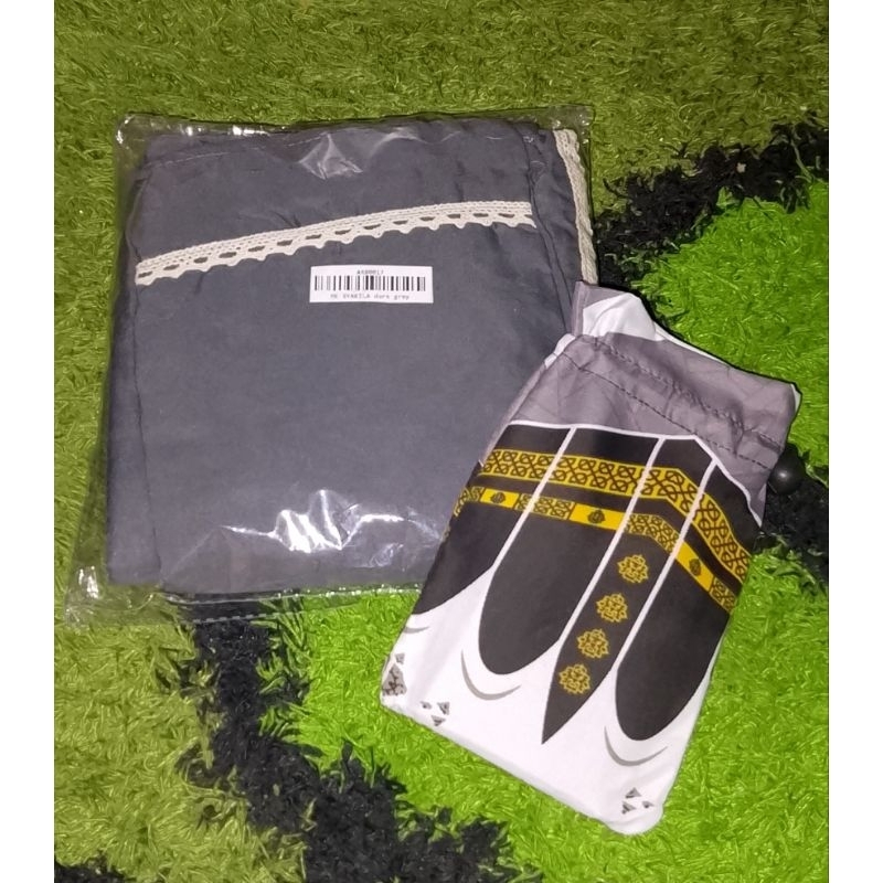1 set Mukena+Sajadah Traveling Katun Premium
