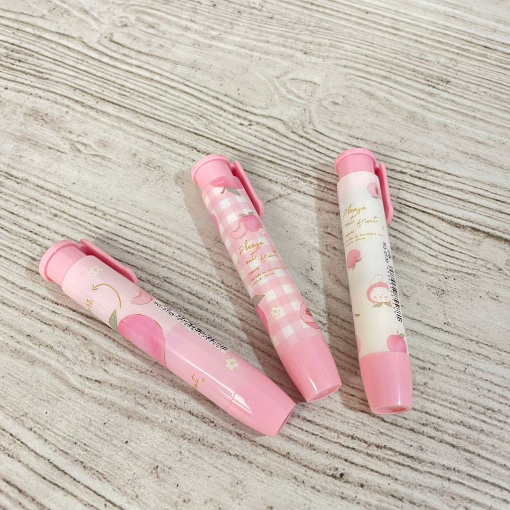 

Penghapus Cetek Peach Cute Lucu Serba Pink / Stip Mekanik Buah Peach Imut Unik Favorit Best Seller Alat Tulis Sekolah Anak Kekinian Stationary Fancy Harga Termurah Bisa Grosir dan COD