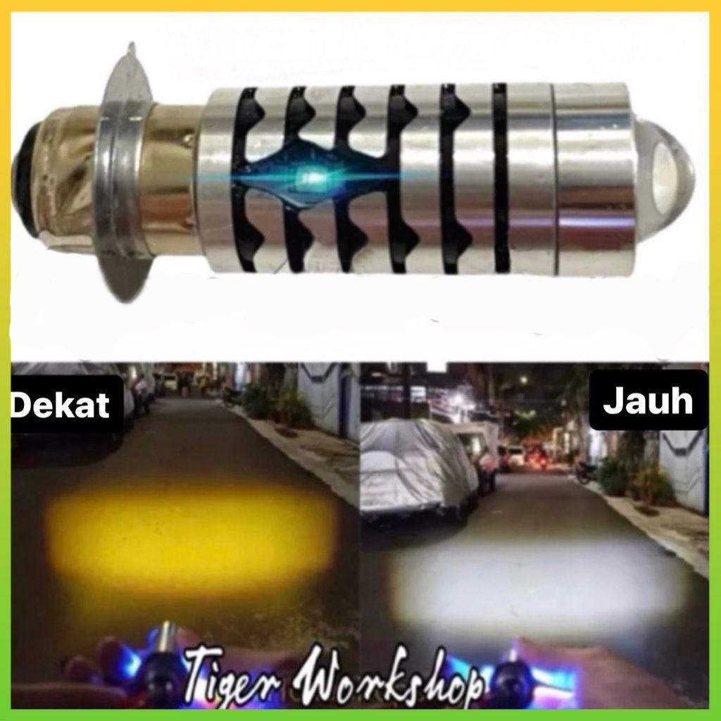 LAMPU LED MOTOR H6 LASER 2 WARNA | LED H6 LASER MOTOR UNIVERSAL | BOHLAM LED H6 MOTOR