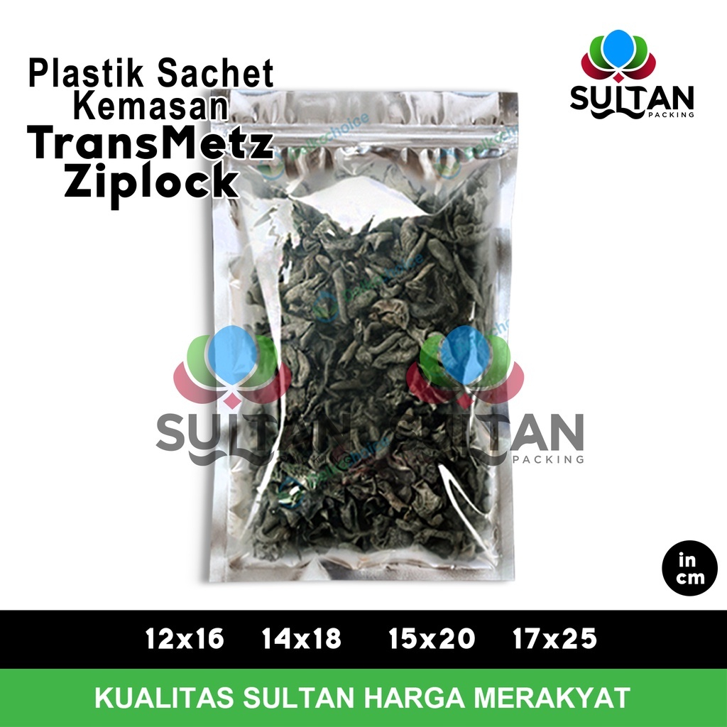 Plastik Sachet Bag TRANSMETZ Ziplock Kemasan Saset