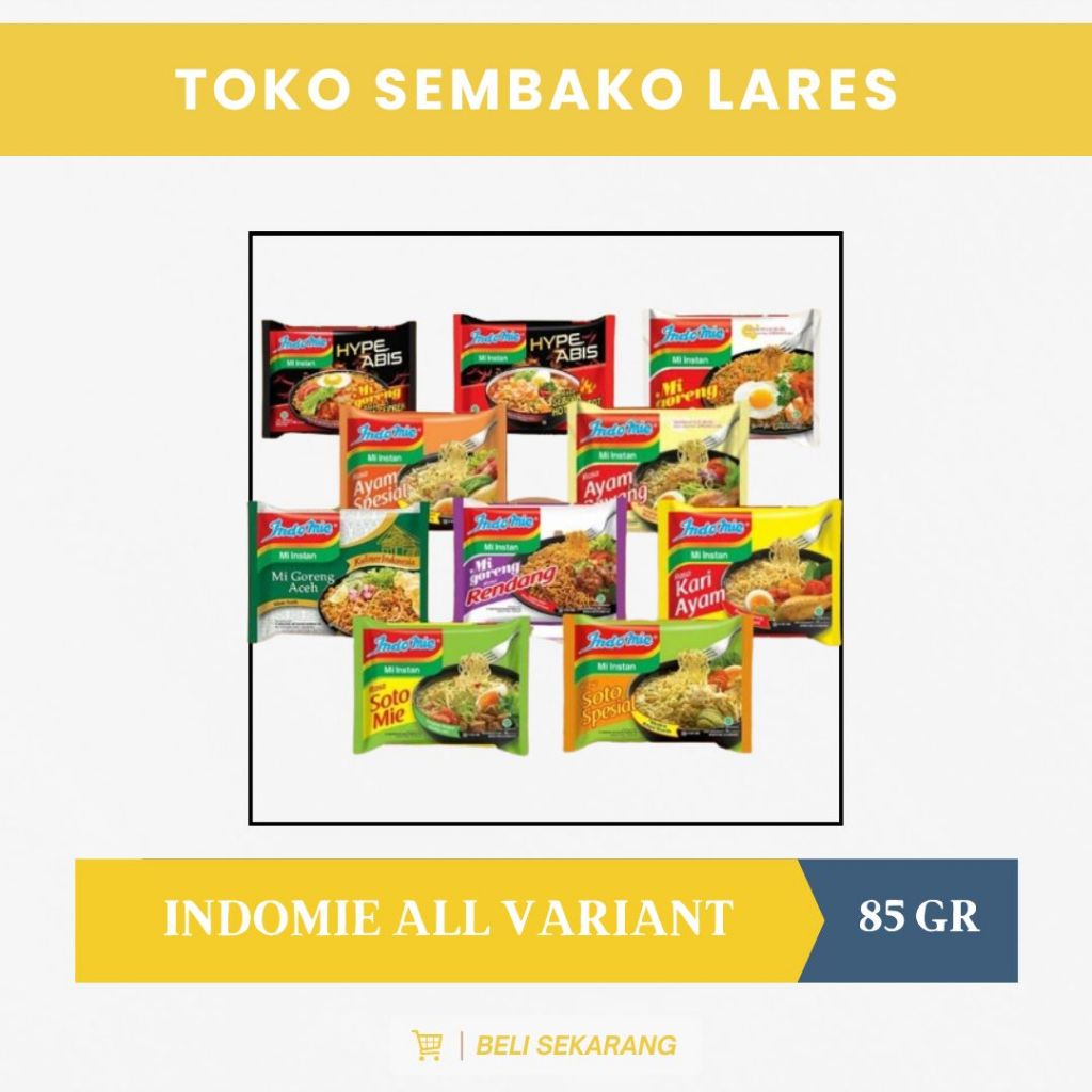 

Indomie Goreng / Kuah All Varian Mie Instant Ecer 70 g