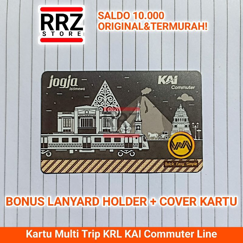Kartu Multi Trip KRL KAI Commuter Line Edisi Jogja Istimewa Hitam