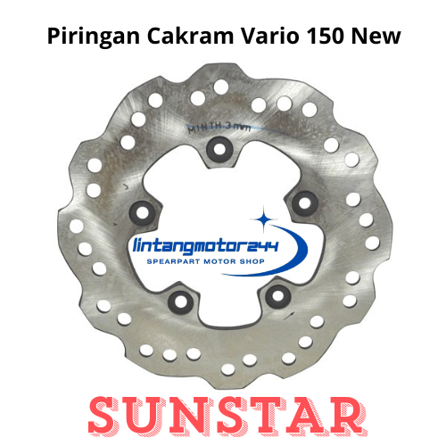 PIRINGAN DISK CAKRAM DEPAN ORIGINAL VARIO 150 NEW, VARIO 160 NEW (SUNSTAR)