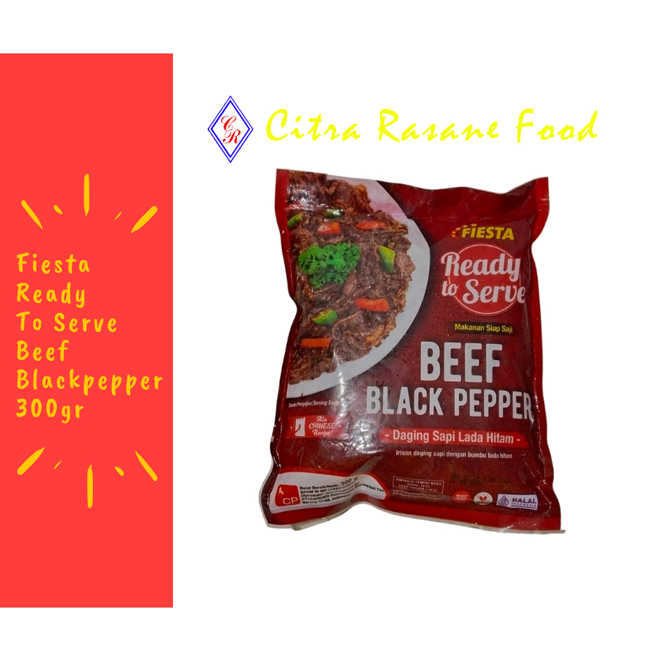 

Fiesta Ready To Serve Beef Blackpepper / Daging Sapi Lada Hitam 300gr