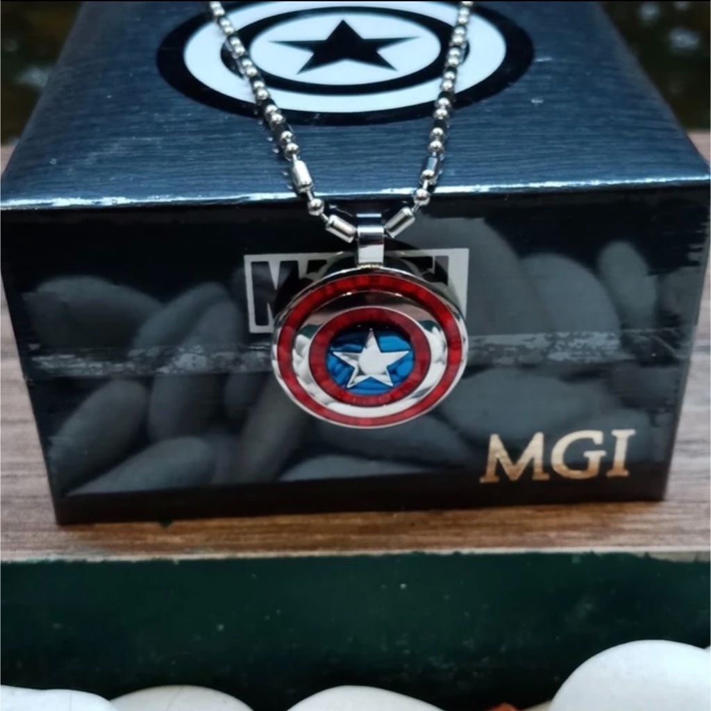 Kalung Kesehatan Marvel Capten America Asli MCI - Kalung Mci - Kalung Marvel MCI - Kalung MCI Asli