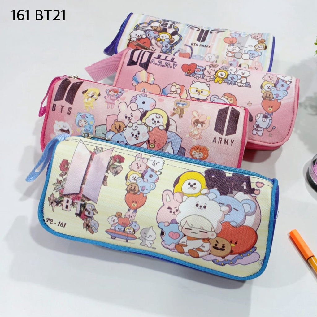 

DSA - KOTAK PENSIL KAIN BT-21 / PENSIL CASE / PENYIMPANAN PENSIL / GROSIR MURAH / PENSIL CASE KARAKTER CEWEK - COWOK