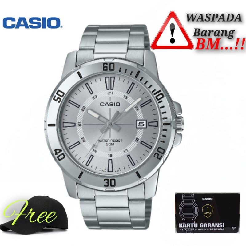 Jam tangan pria Casio mtp-vd01d-7cvudf / Casio original mtp-vd01d-7c