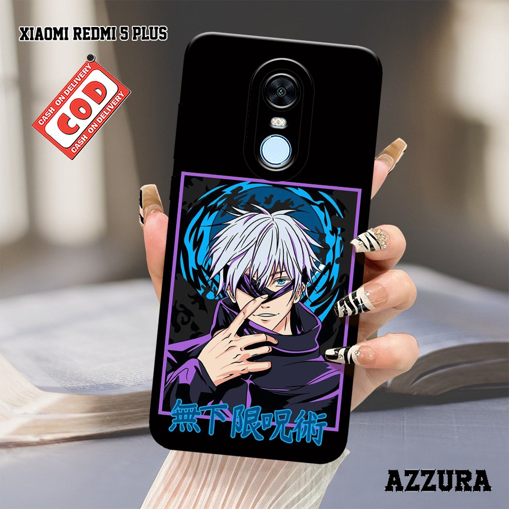 AZZURA - Case Xiaomi Redmi 5 Plus - Fashion Case Anime - Softcase Xiaomi Redmi 5 Plus - Casing Hp Xi