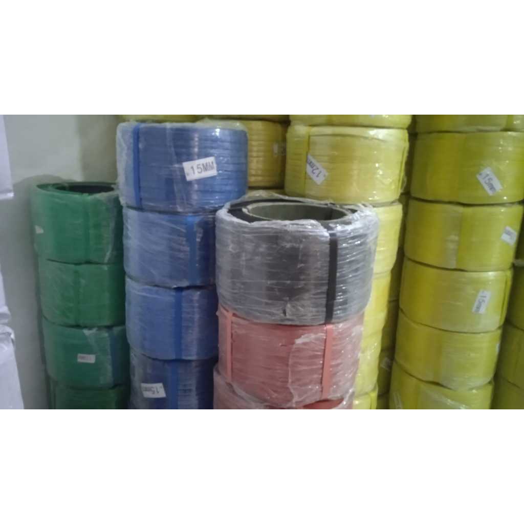 Tali Strapping Band  Strap Plastik PP roll tebal warna lebar  15mm