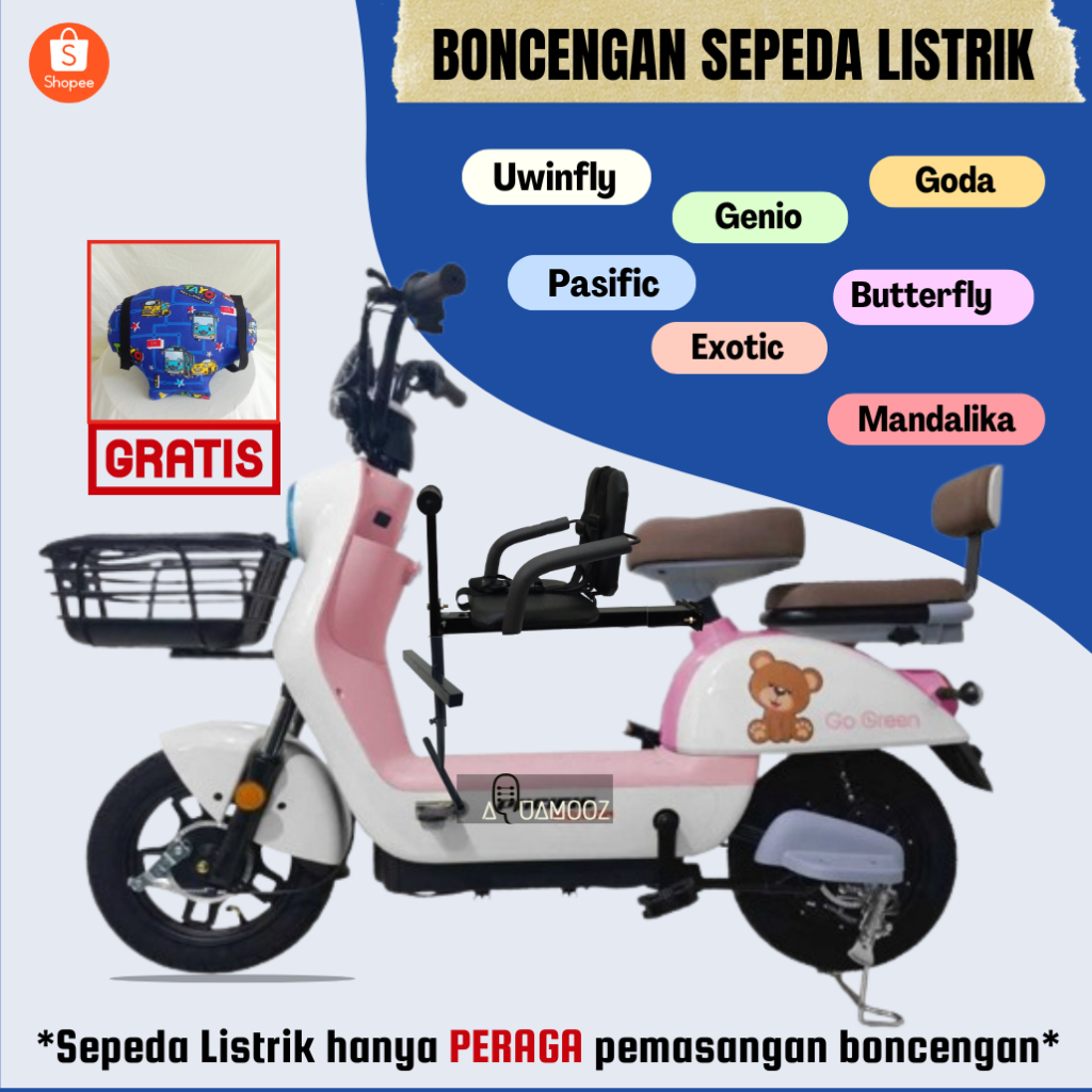 Boncengan Anak Sepeda Listrik Boncengan Sepeda Listrik Boncengan Sepeda Listrik Anak Depan