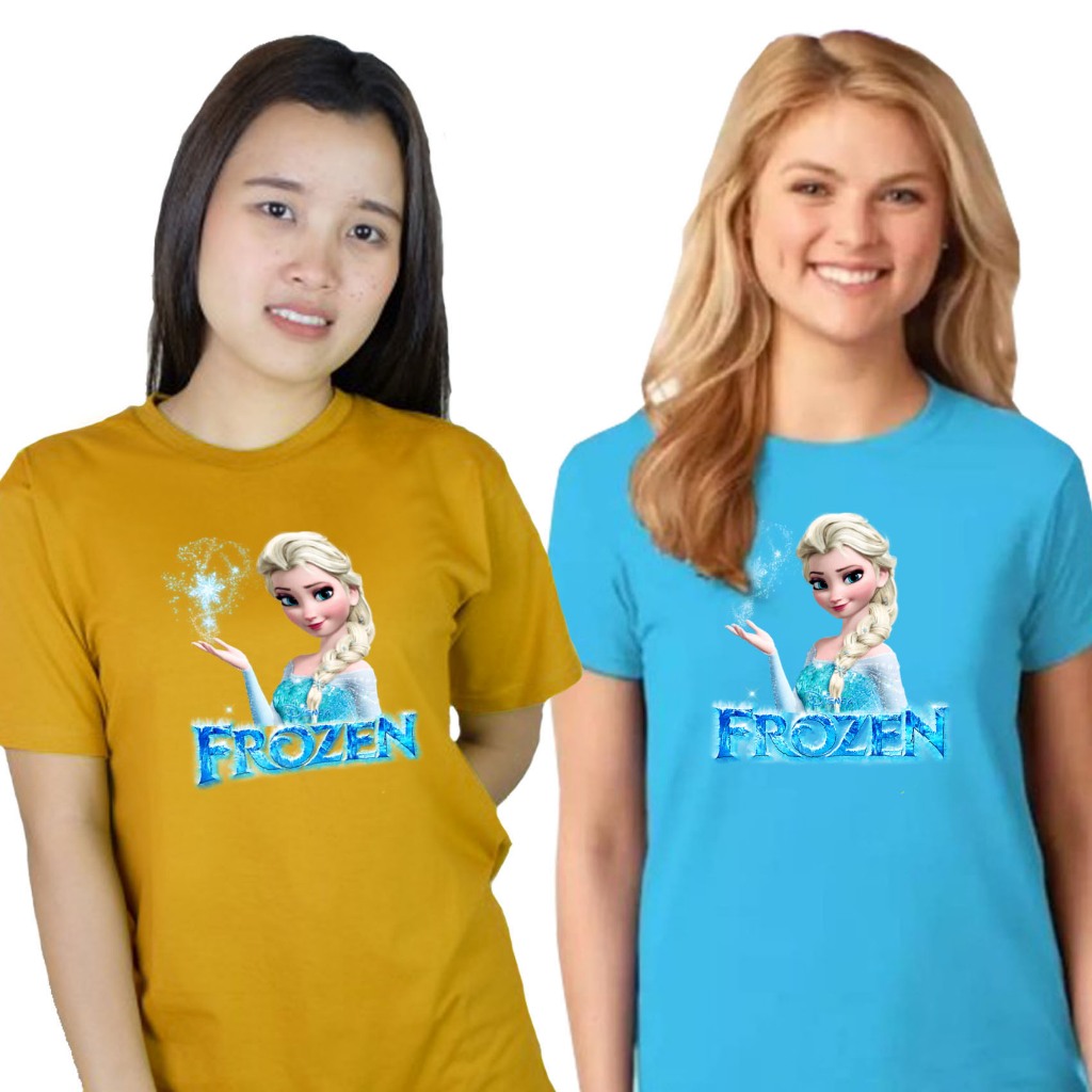 Kaos Unisex Dewasa Frozen Elsa