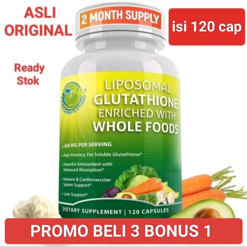 GLUTATHIONE / L-GLUTATHIONE / liposomal GLUTATHIONE 500Mg isi 120