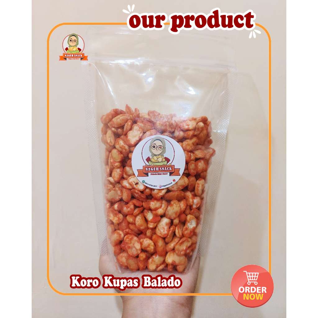 

Kacang Koro Kupas Balado 250gr