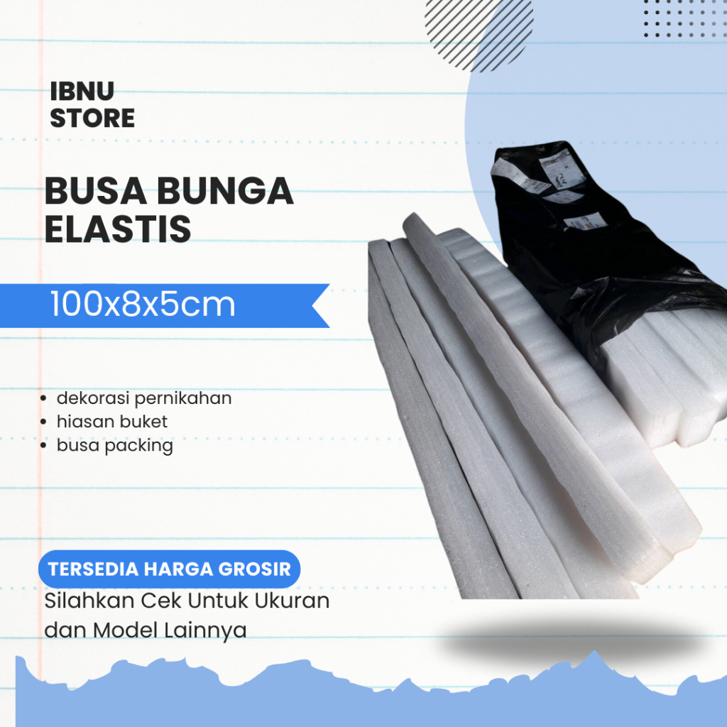 Busa Gabus elastis dekorasi / dekorasi pelaminan / buket / busa bunga