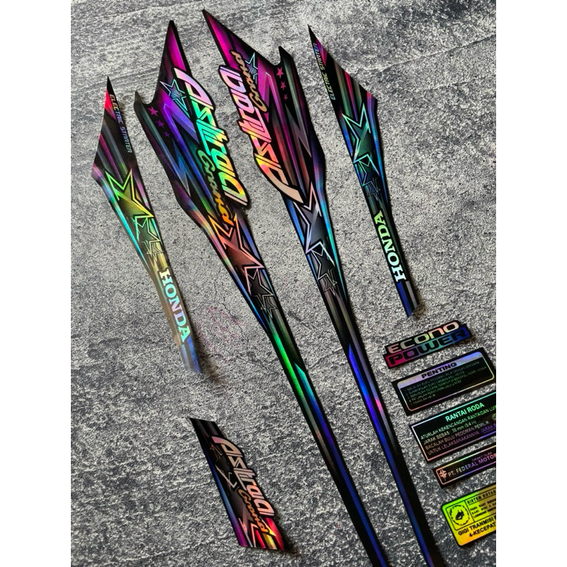 STRIPING ASTREA GRAND HOLOGRAM SERIES TERBARU / STIKER ASTREA GRAND HOLOGRAM