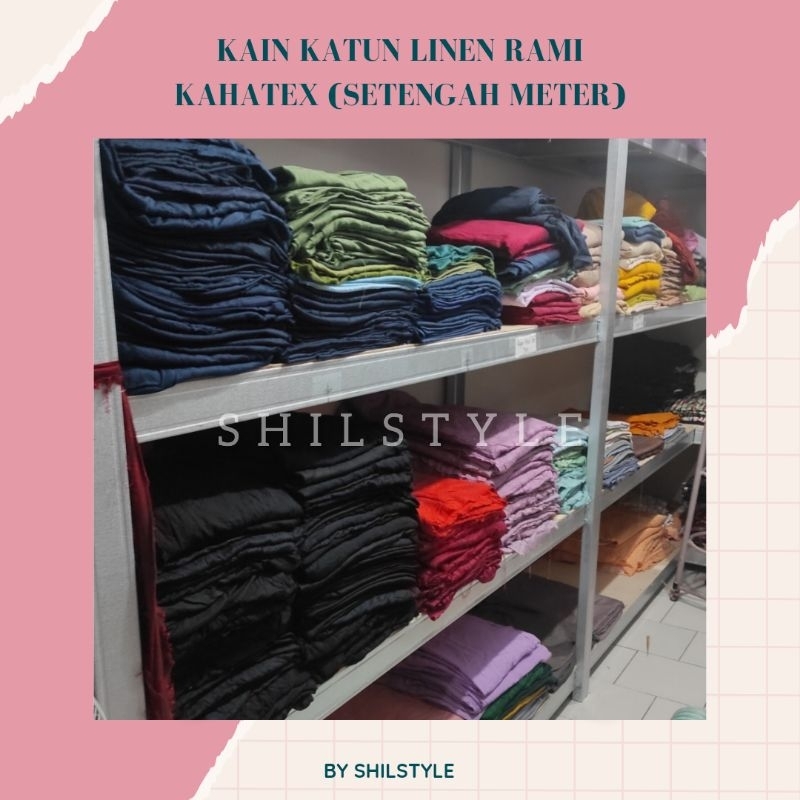 SHILSTYLE - Kain Katun Linen Rami KAHATEX (Setengah Meter)