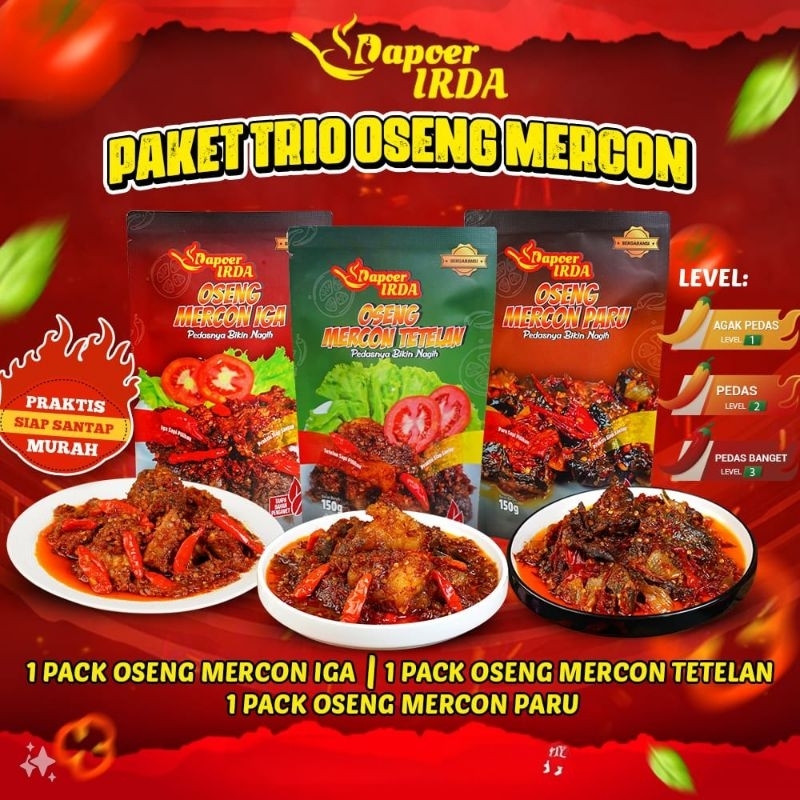 

Dapoer Irda Paket Trio Oseng Mercon