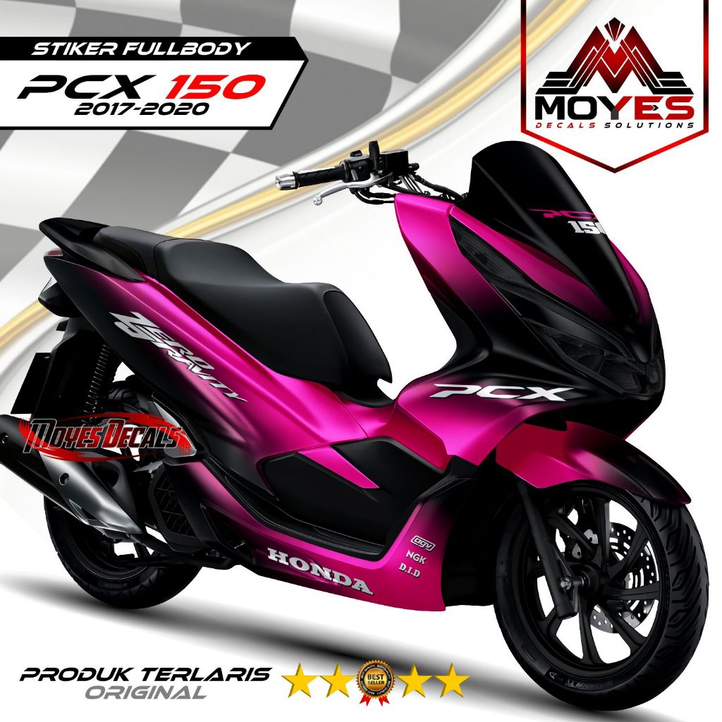Decal Motor PCX 150 - Stiker Motor PCX 150 Fullbody Premium - Variasi Motor PCX 150 2017-2020 2 Warn