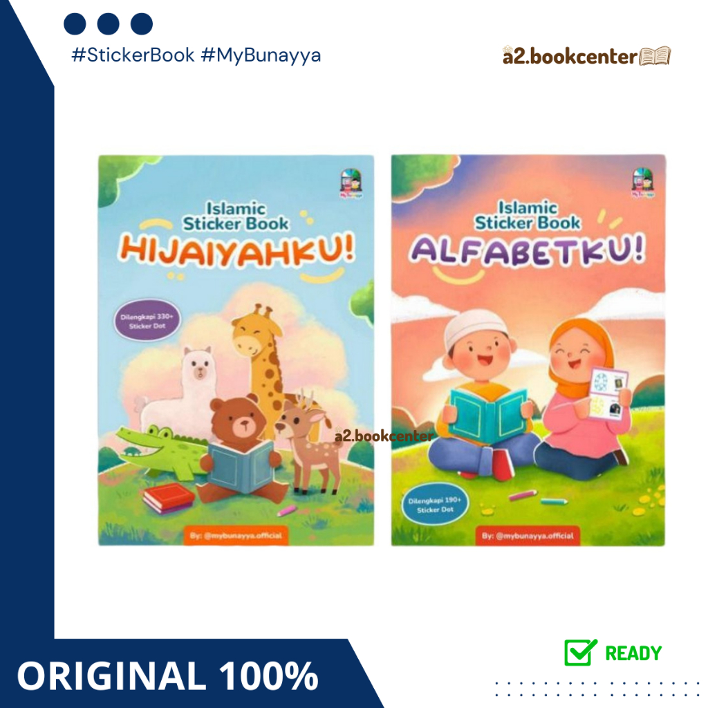 [ABC] READY Islamic Sticker Book: Hijaiyahku dan Alfabetku By MyBunayya
