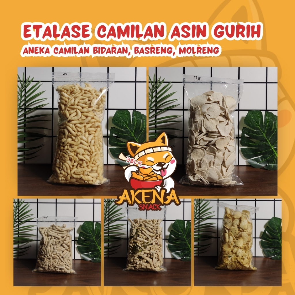 

ANEKA SNACK GURIH KILOAN 250 & 500 GRAM MAKANAN RINGAN JAJAN CAMILAN TERLENGKAP MURAH