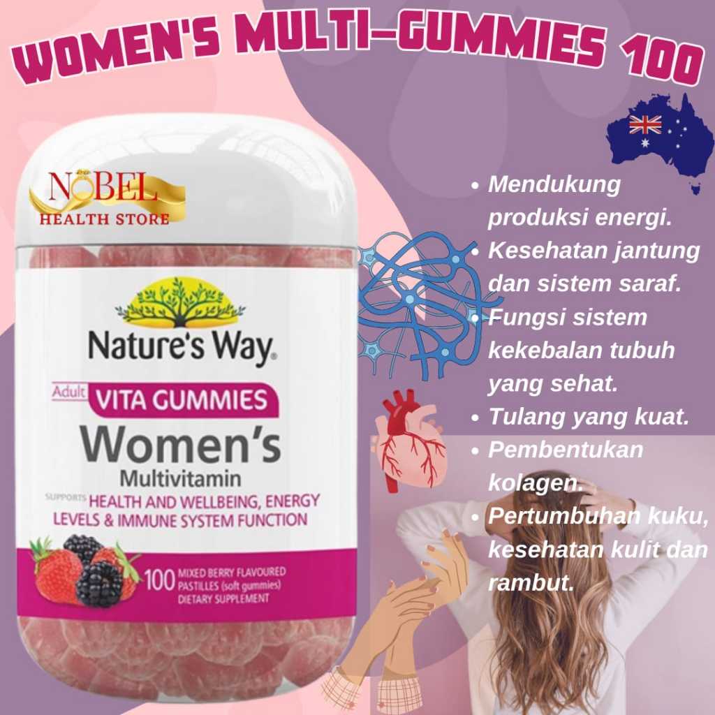 Nature's Way Adult Vita Gummies Women Multivitamin 100 Gummies