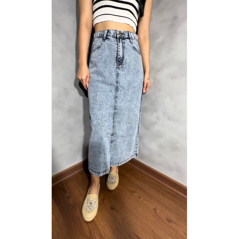 FF HIGHWAIST ROK JEANS PANJANG ANISA