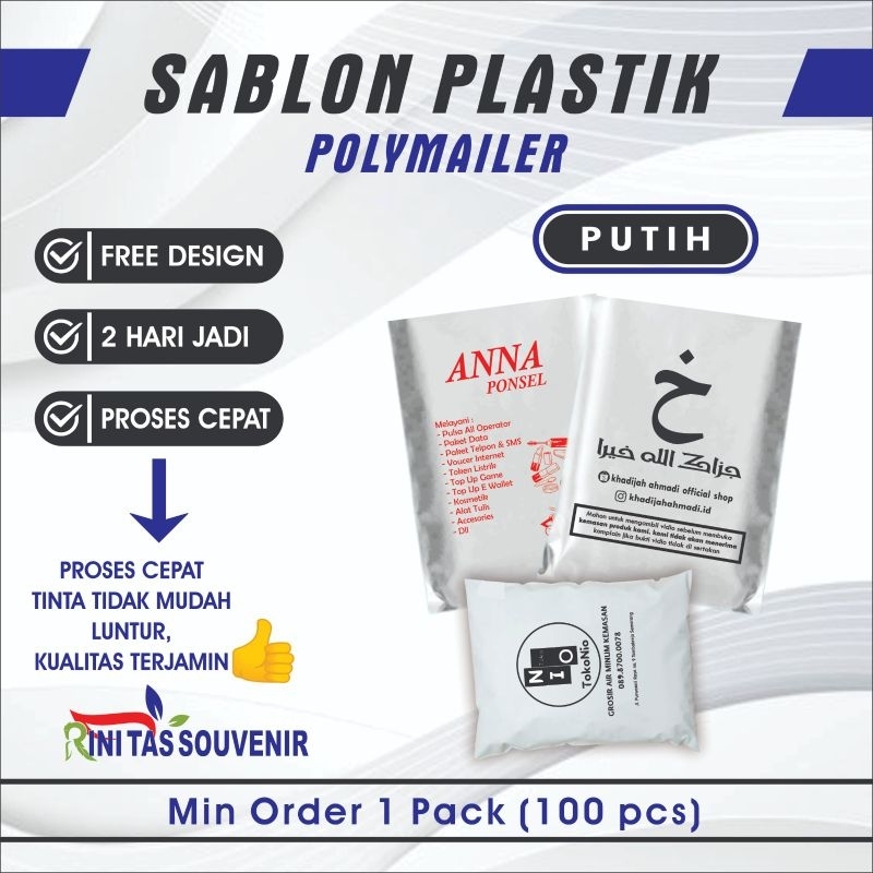 KANTONG PLASTIK PACKING PLASTIK POLYMAILER SABLON KANTONG PLASTIK POLYMAILER