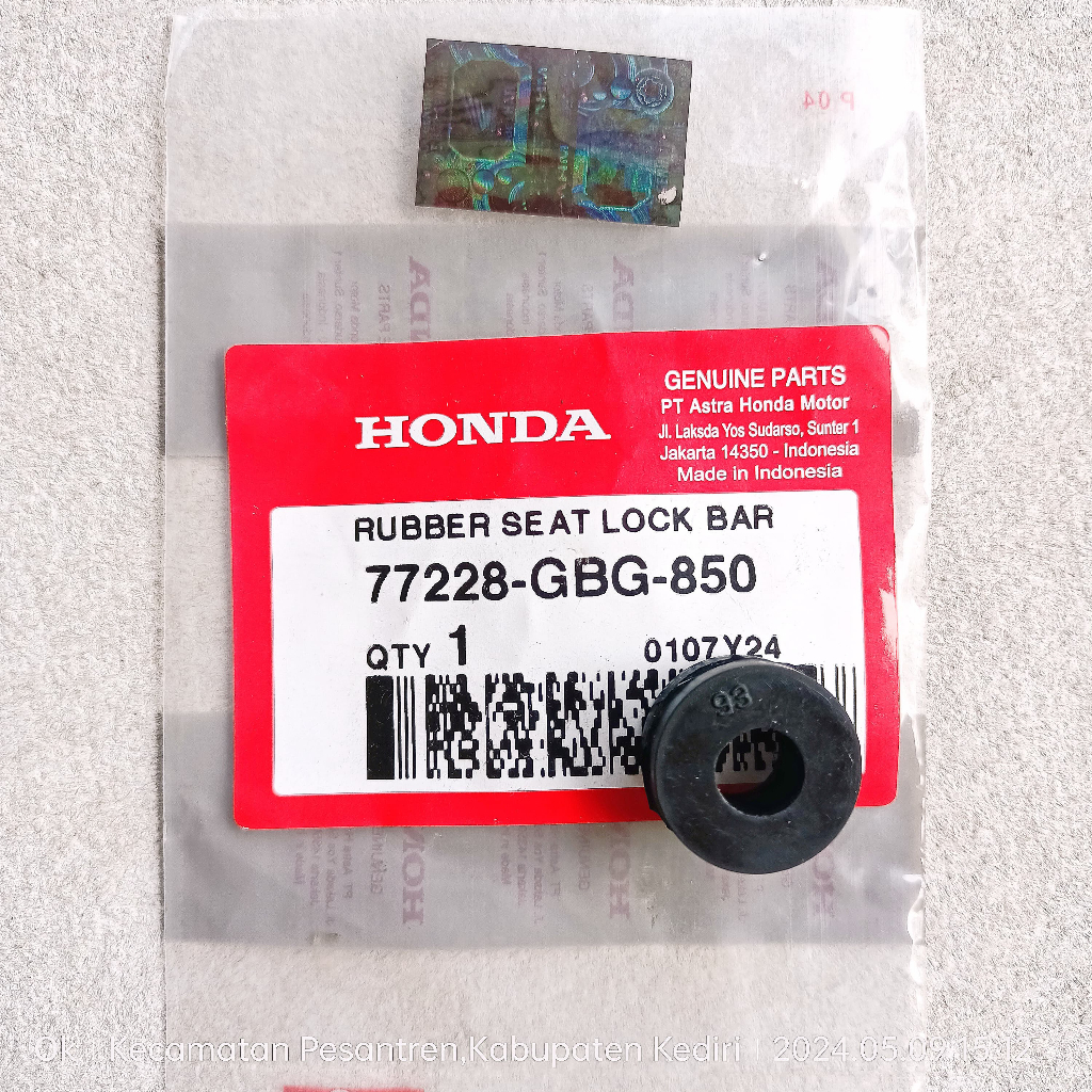 Karet Body-Bodi Sayap-Tebeng Kirana-Karisma Supra-X 125 Ori AHM 77228-GBG-850