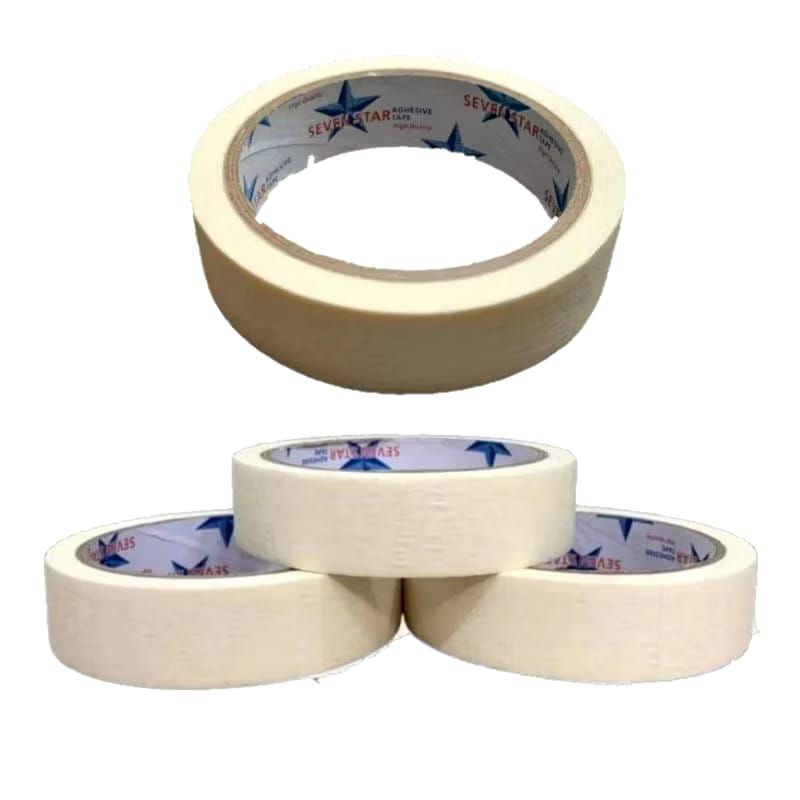 

ISOLASI KERTAS MASKING TAPE 24 mm x 12 m (1 INCH) SEVEN STAR