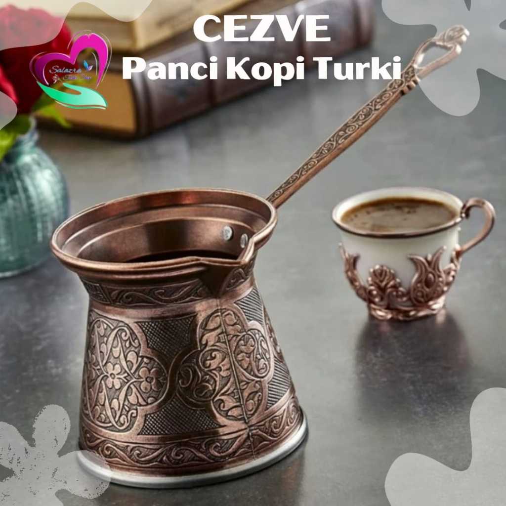 Panci Kopi Turki Khas Ustmani | Cezve Bakir Turki Tembaga | Panci Kopi Karaca