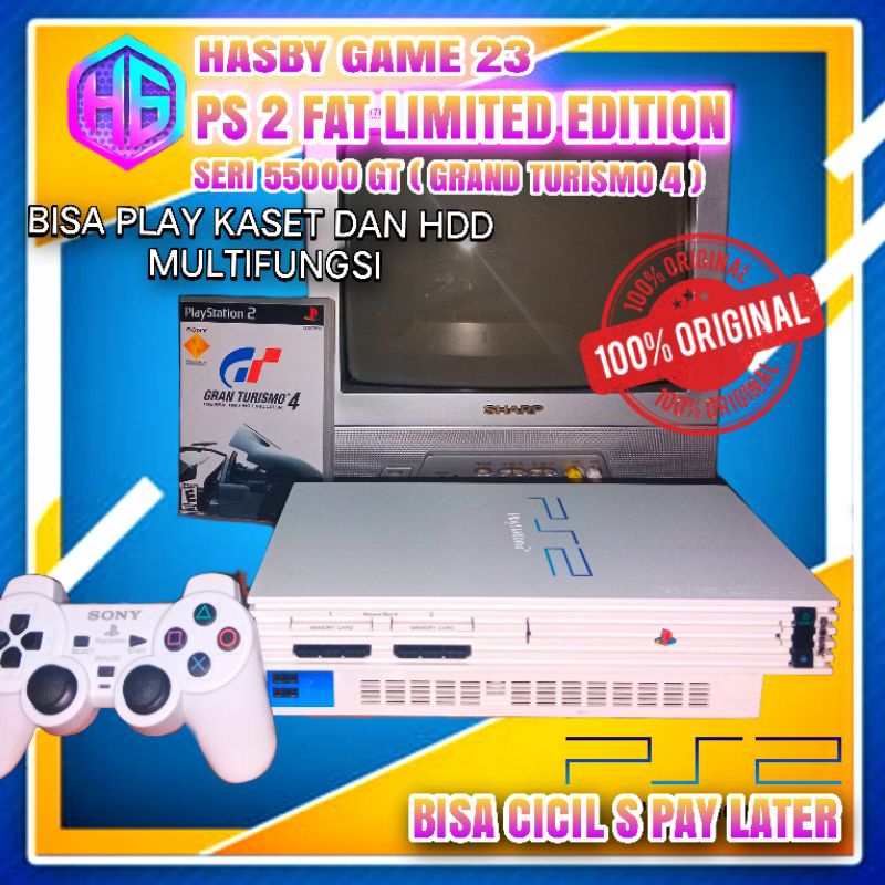 PS2 FAT LIMITED EDITION ORIGINAL SONY NA SATA 250 GB