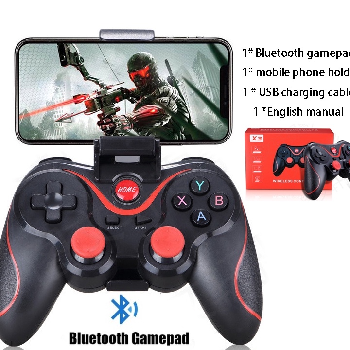 Tawaran Gamepad Stick Bluetooth X3 gamepad laptop pc komputer cpu Android joystik setick game blueto