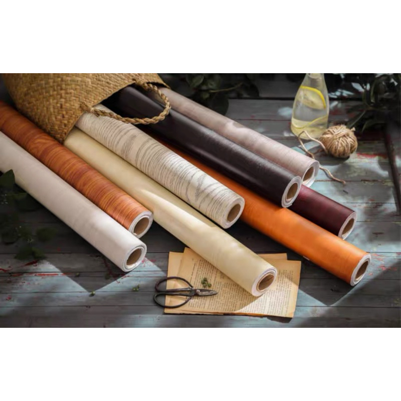 Stiker Lantai Anti Air Wallpaper Lantai Sticker Dinding Marble Glossy Sticker Serba guna L122Cm