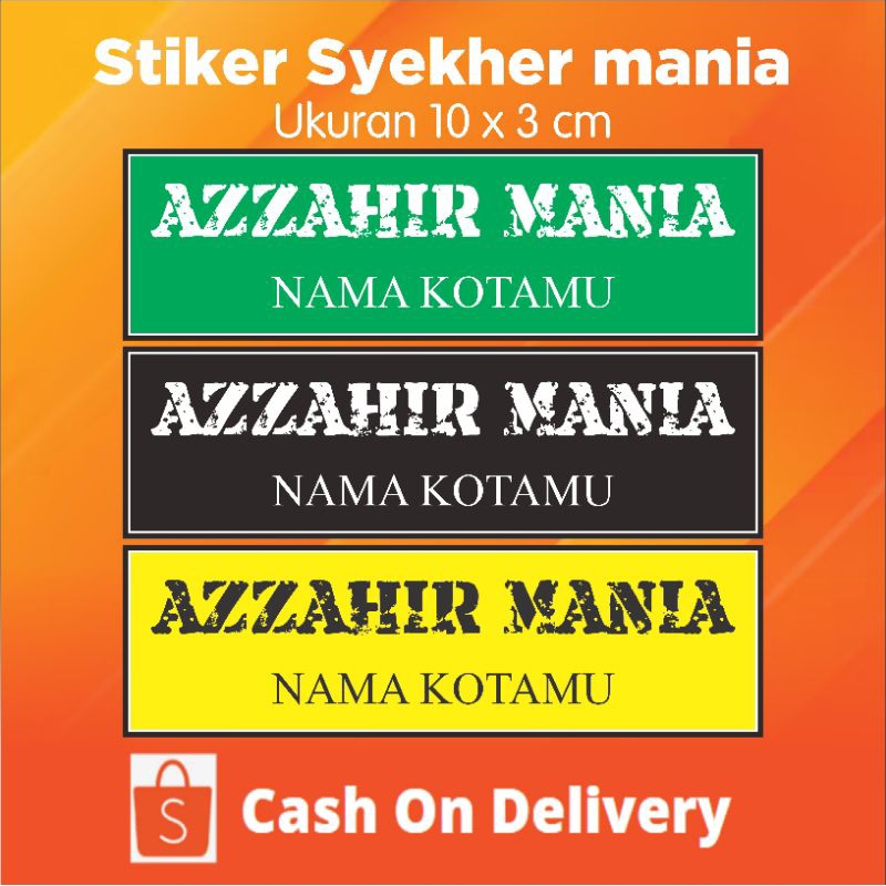 

STIKER SHOLAWAT STIKER MAJELIS STIKER AZZAHIR AZ ZAHIR STIKER VYNIL 10 X 3 CM