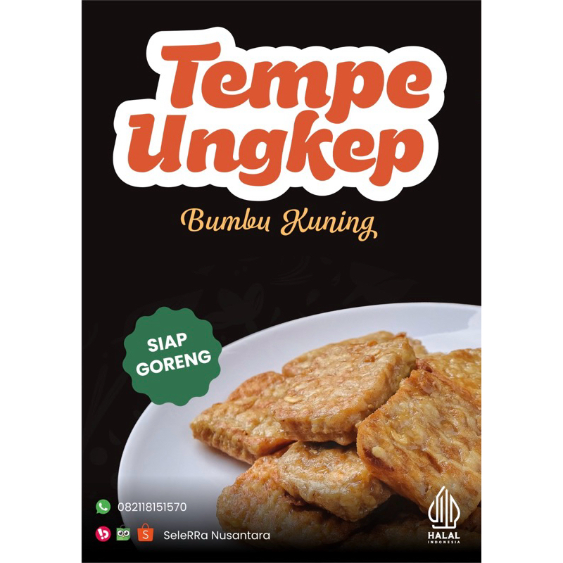 

Tempe Ungkep Bumbu Kuning Siap Goreng (Gratis Sambal Bawang)