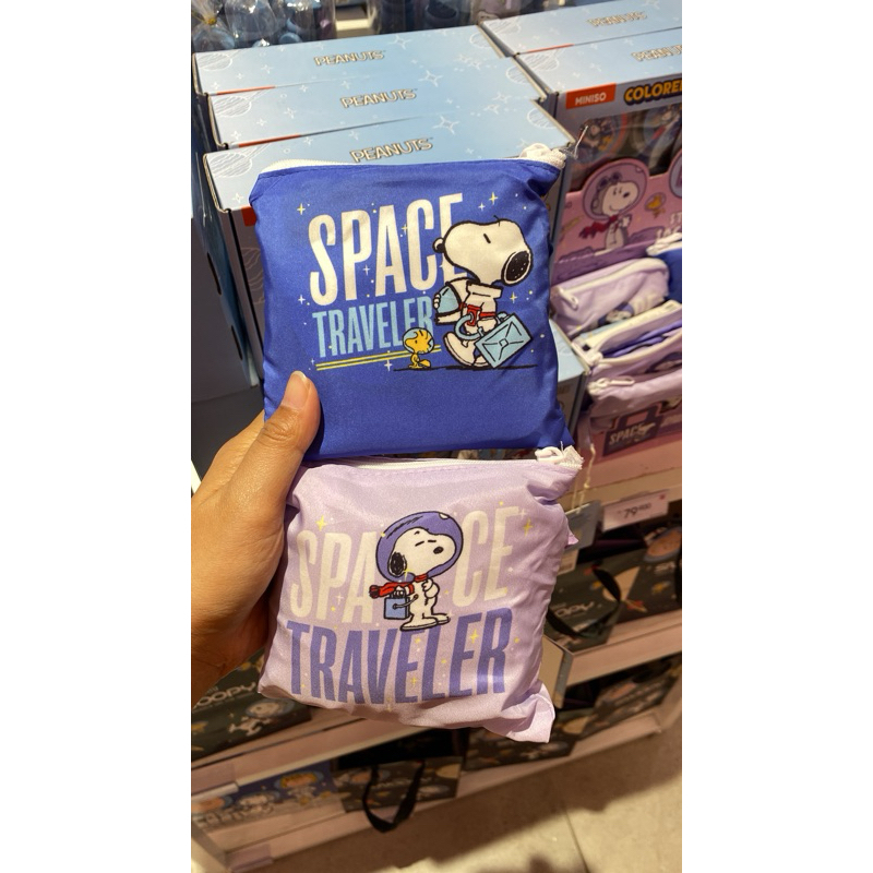 Miniso x Snoopy Tas Belanja Totebag Snoopy