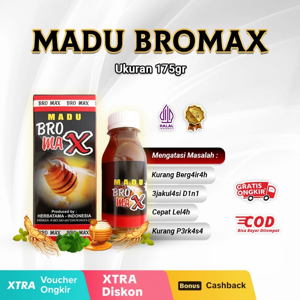 

Madu Bromax Asli Ukuran 175gr