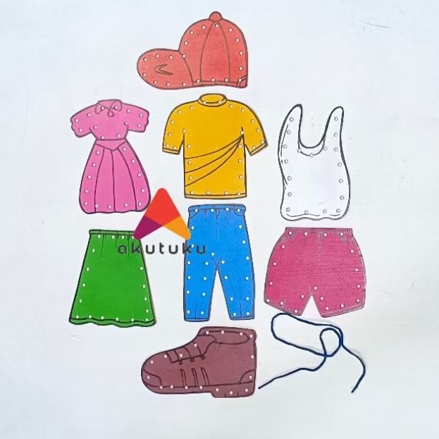 Menjahit baju Mainan edukasi anak