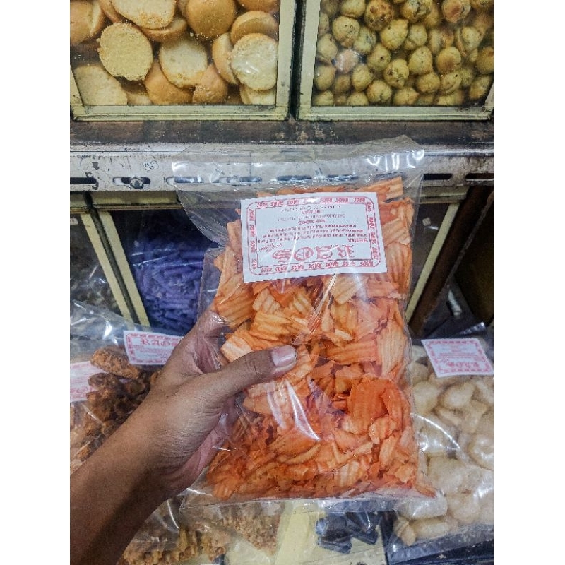 

Keripik singkong balado tes 250 gram