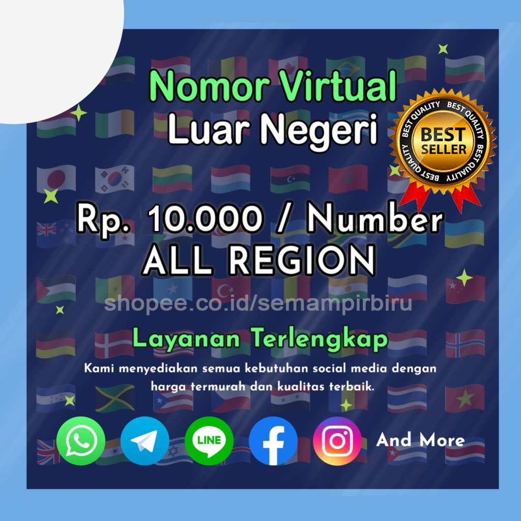 Nomor Virtual Luar Negeri TERMURAH