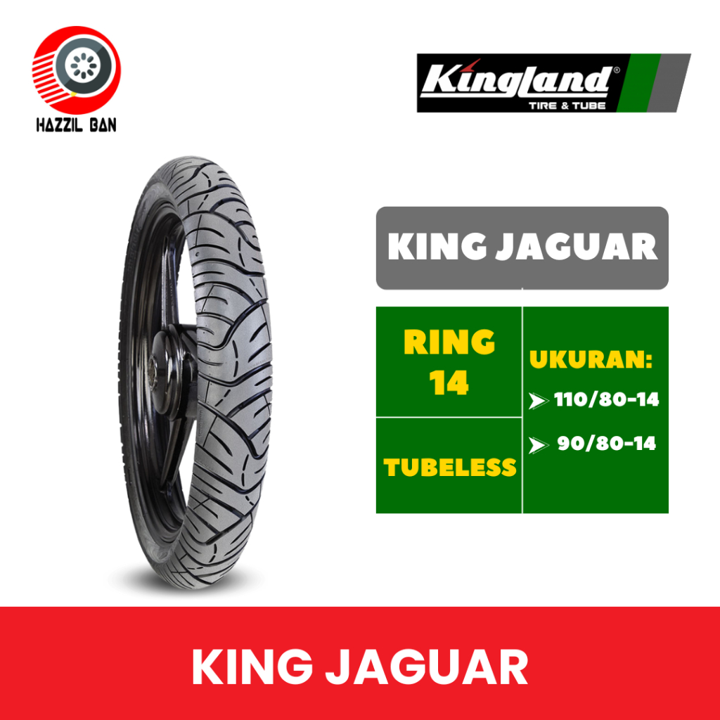 Ban Kingland Kingjaguar 110/80-14 | 90/80-14  Tubeless Matic